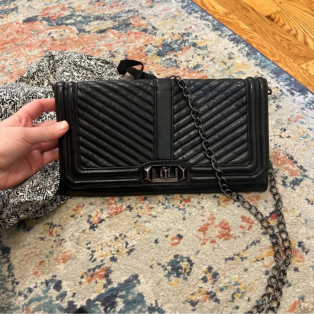 Rebecca Minkoff Chevron Quilted Love Crossbody
